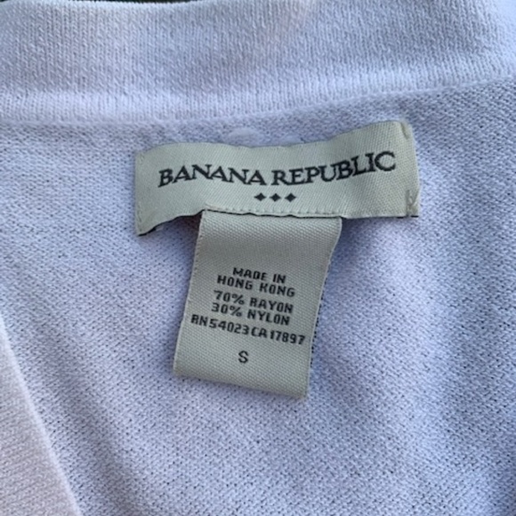 Banana Republic white v-neck cardigan size small - Picture 6 of 7